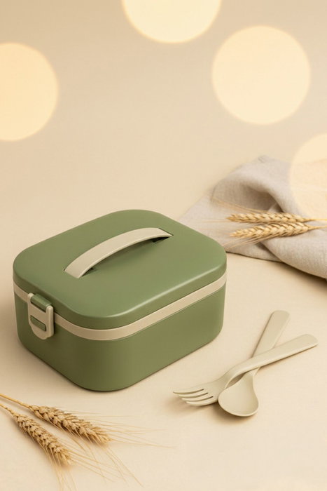 Hermia Caja de Almacenamiento con Aislamiento al Vacío, 750 ml, Verde Hermia Caja de Almacenamiento con Aislamiento al Vacío, 750 ml, Verde